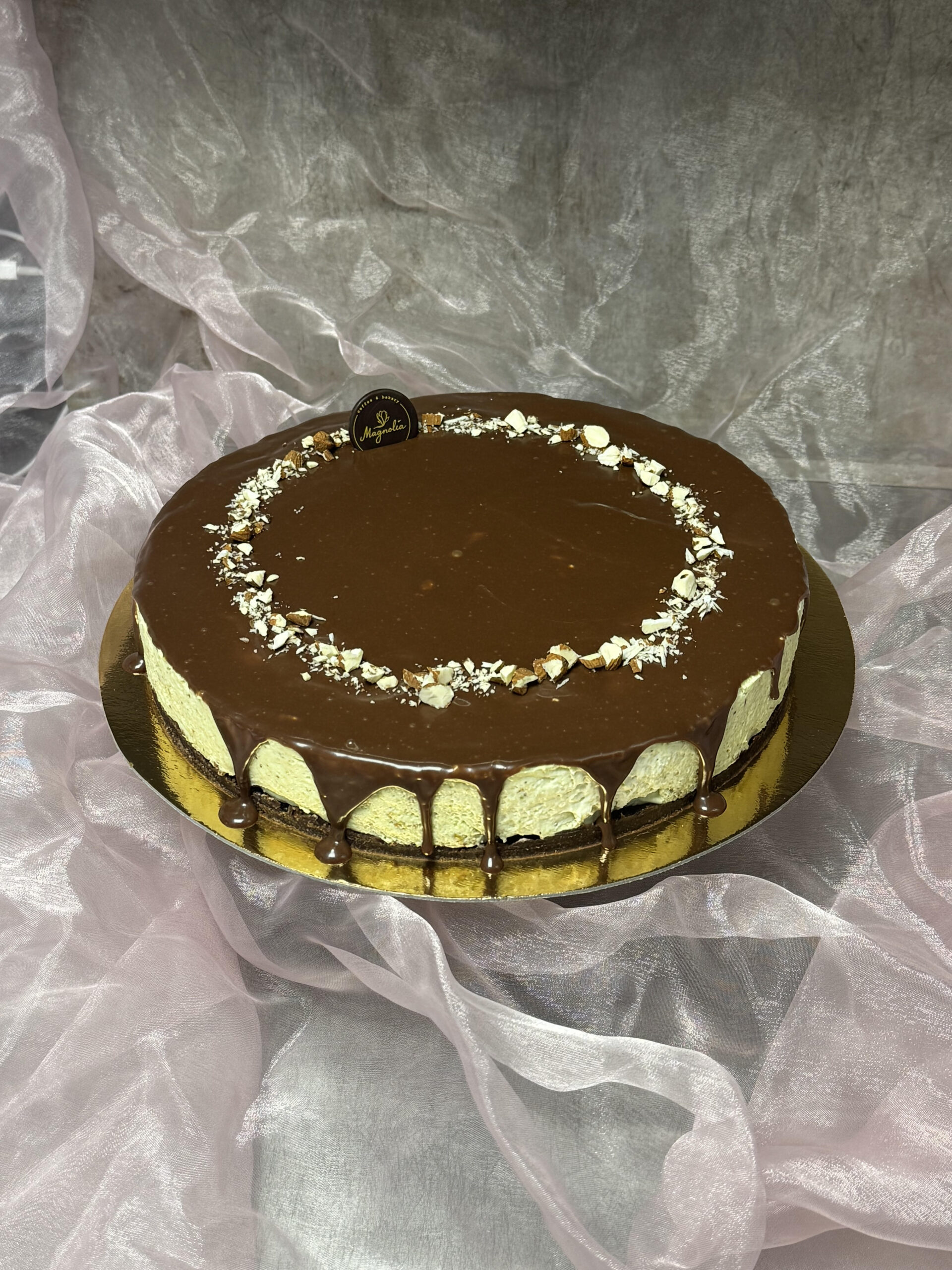 Pistaasi-suklaa juustokakku, 15 hlö